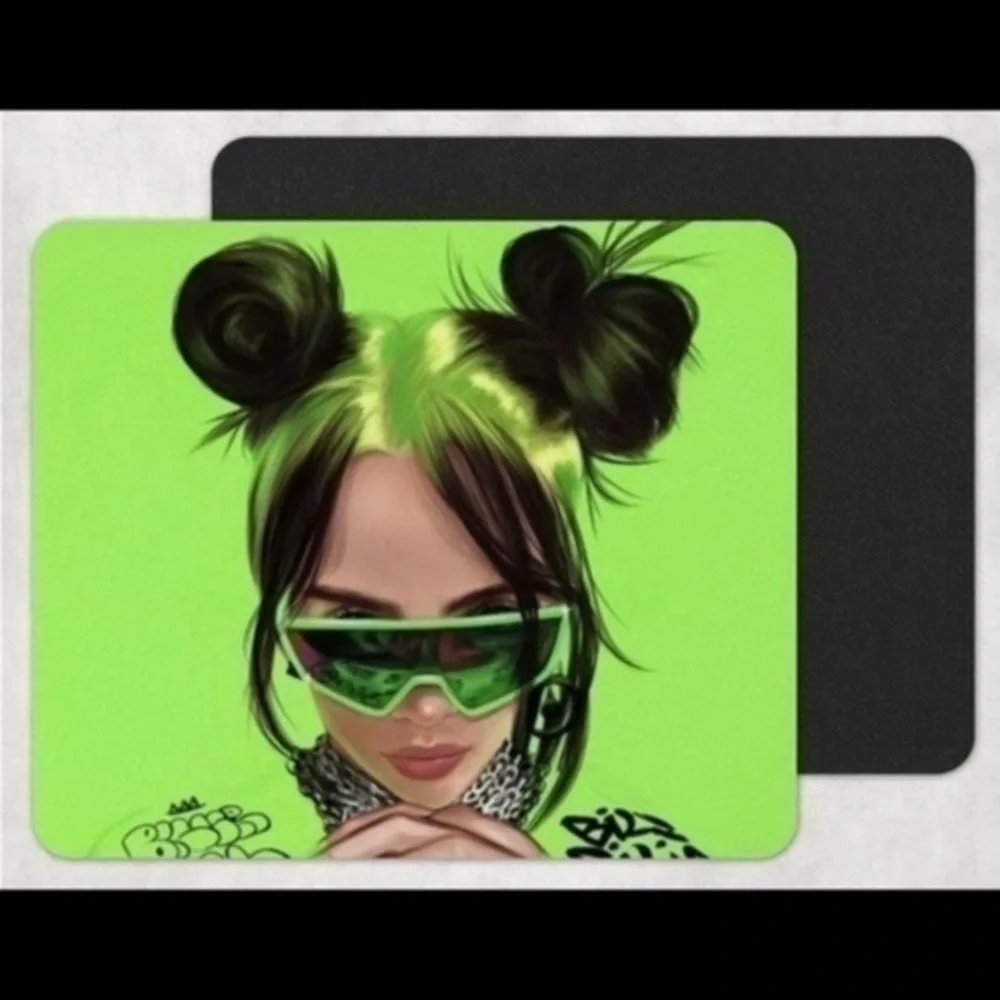 BILLIE Eillish Green Mouse Pad